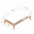 HANAH HOME Sto za dnevnu sobu Valensiya Walnut White