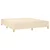 Vidaxl Box spring postelja z vzmetnico krem 180x200 cm blago