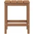 Vidaxl Vrtna miza Adirondack rjava 38x38x46 cm HDPE