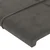 Uzglavlje s ušima tamnosivo 203x16x118/128 cm baršunasto