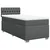 VIDAXL Box spring postelja z vzmetnico temno siva 80x200 cm blago