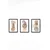 WALLXPERT Set 3 dekorativne slike Artsycllct29