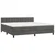 Vidaxl Box spring postelja z vzmetnico temno siva 200x200 cm žamet