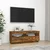 TV ormarić s LED svjetlima boja dimljenog hrasta 100x35x40 cm