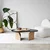 Hanah Home Klub sto Melted, 105x35x65 cm, Bež-crni