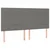 Vidaxl Box spring postelja z vzmetnico LED temno siva 160x200 cm blago