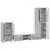 Set TV komoda FLORIN 3 pcs Siva Sonoma Konstruirano drvo