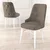 Hanah Home Set stolica Pare, 46x94x46 cm, 4 komada, Belo-smeđe