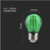 LED filament sijalica G45, E27, 2W, 230V, zelena