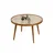 Hanah Home klub sto Polen 80, 80 cm, orah / beli mermer