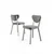 HANAH HOME Set stolica (6 komada) Arfe Grey White