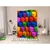 artgeist Paravan Colorful Geometric Boxes, 3-Delni, Dvostranski