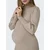 Only Maternity Pletena obleka OLMKATIA bež
