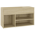 Klupa za cipele boja hrasta 80 x 30 x 45 cm konstruirano drvo
