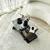 Hanah Home Klub sto Livello, 105x31x65 cm, Braon-crni