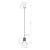Sollux SL.1870 - Luster na sajli ESTRIA 1xE14/10W/230V prečnik 14 cm krem