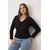 Trendyol Curve Ženska bluza Tbbaw26Af00052, Crna