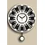 Wallity Zidni sat Vlnt114Kr, 39x50 cm, Krem-crni
