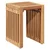 Vidaxl Vrtna stranska miza 3 szt. Rjava 33 x 44,5 x 51 cm