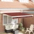 vidaXL Avtomatska zložljiva tenda oranžna in rjava 350x250 cm