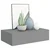 Zidne police s ladicom 2 kom sive 40 x 23,5 x 10 cm MDF