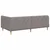 Vidaxl Kotna postelja Taupe 100 x 200 cm blago