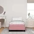 Vidaxl Postelja boxspring z vzmetnico Roza 90 x 200 cm Žamet