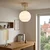BRILAGI - LED plafonski luster RETRO GLASS 1xE27/60W/230V prečnik 15 cm bež/beli