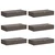 Kutija za spremanje 6 pcs Siva 100 x 50 x 18 cm Netkana tkanina