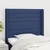 Vidaxl Vzglavje z ušesi modro 103x16x118/128 cm blago