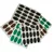 shumee Etikete za kozarec 5,5x3 cm za marmelado 80 kosov, mat sive