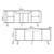 Hanah Home komoda Roma 180, 180 cm, hrast Sapphire / bela