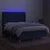 Vidaxl Box spring postelja z vzmetnico LED modra 140x190 cm blago