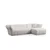 Atelier del Sofa Ugaona garnitura Boxer, 165x290 cm, Bela
