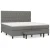 vidaXL Box spring postelja z vzmetnico temno siva 200x200 cm blago
