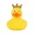 Lilalu Patkica - Rubber Duck with Crown - Yelow