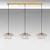 Opviq Luster Mantar-6503-S-2, 155x35x110cm, IP20, Zlatne boje