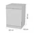 Gorenje GS673B90W Samostalna mašina za pranje sudova, 16 kmpleta, Bela