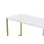 Hanah home Radni sto 240x74x60?cm Belo-Zlatni
