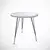 Hanah home Klub sto Sandalf 40x44x40cm Belo-Crni