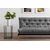 Atelier del Sofa Trosed na razvlačenje Saki 185x120cm Svetlosivi