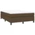 Vidaxl Box spring postelja z vzmetnico temno rjav 140x190 cm blago