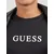 GUESS Majica  črna / bela