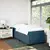 Vidaxl Box spring postelja z vzmetnico temno moder 90x190 cm žamet