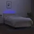 Vidaxl Box spring postelja z vzmetnico LED krem 90x190 cm blago