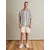 DAN FOX APPAREL Srajca Anthony, modra, bela
