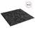 Zidne panele 12 pcs Crna 50 x 50 cm XPS pjena