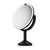 Cosmetic mirror with sensor, 25 cm, Trio Max, Matte Black Steel - si