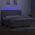 Vidaxl Box spring postelja z vzmetnico LED sv. siva 200x200 cm blago