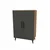 Hanah Home višenamenski ormarić 3 Raf 2 Kapak, 65 cm, antracit / atlantski bor